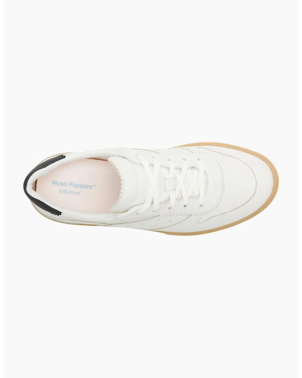 Hush Puppies White Mae Leather Trainers
