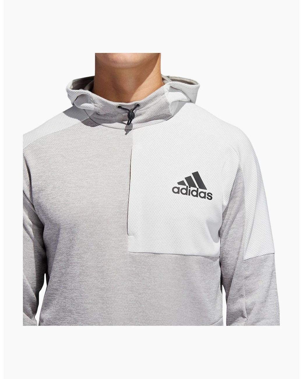 Adidas Gray Du2555 Hoodies Long Sleeve Team Issue Gym Workout Hooded Sweatshirts for men