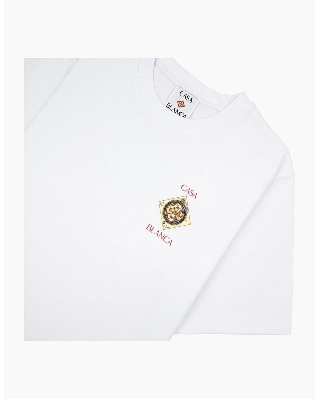 Casablanca White Plafond Orne De Musique T-Shirt Bright for men