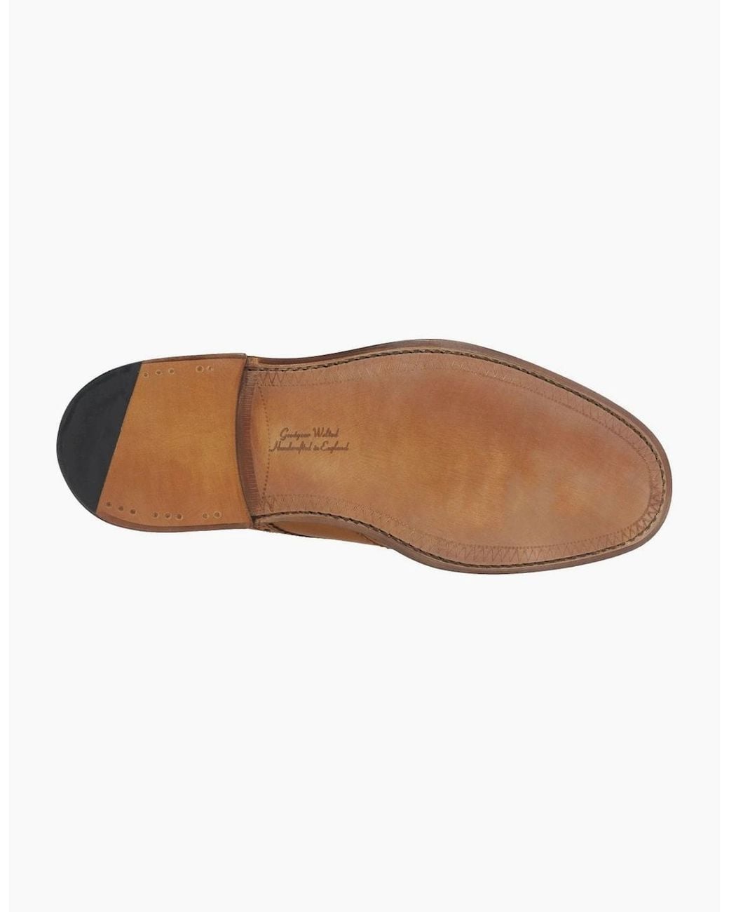 Loake Brown Chester Leather Brogue Shoes for men