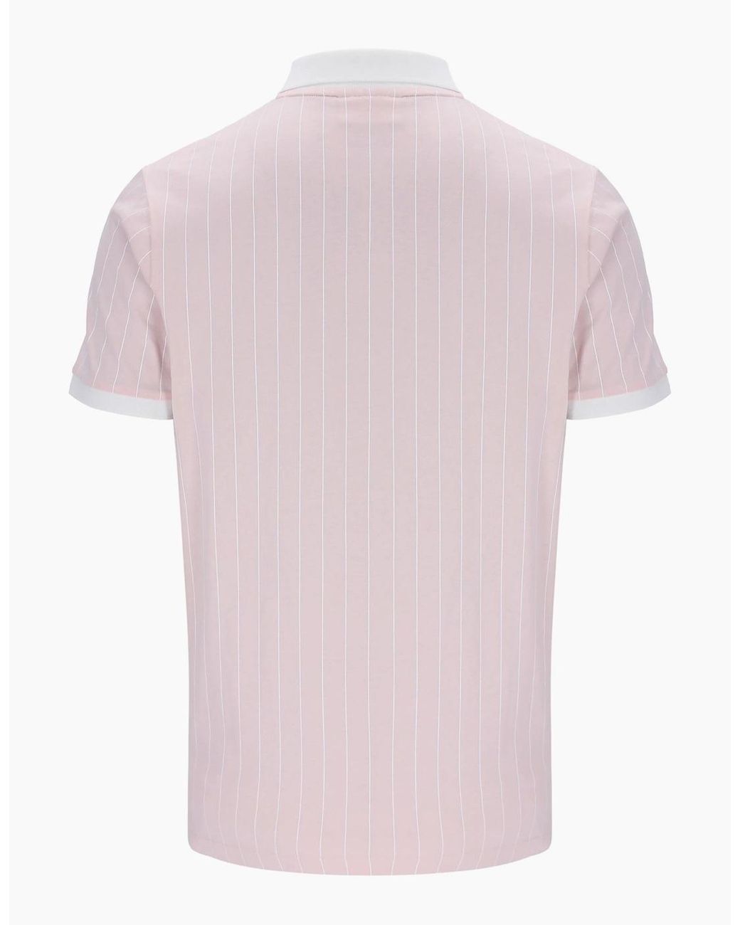 Fila Pink Bb1 Classic Stripe Polo Shirt for men