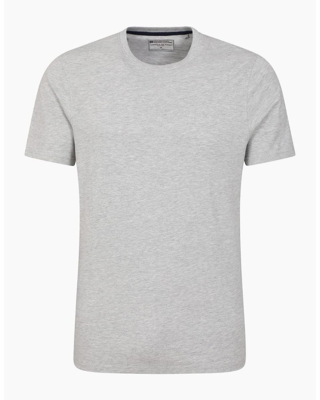 Mountain Warehouse Gray Flint Crew Neck T-Shirt for men
