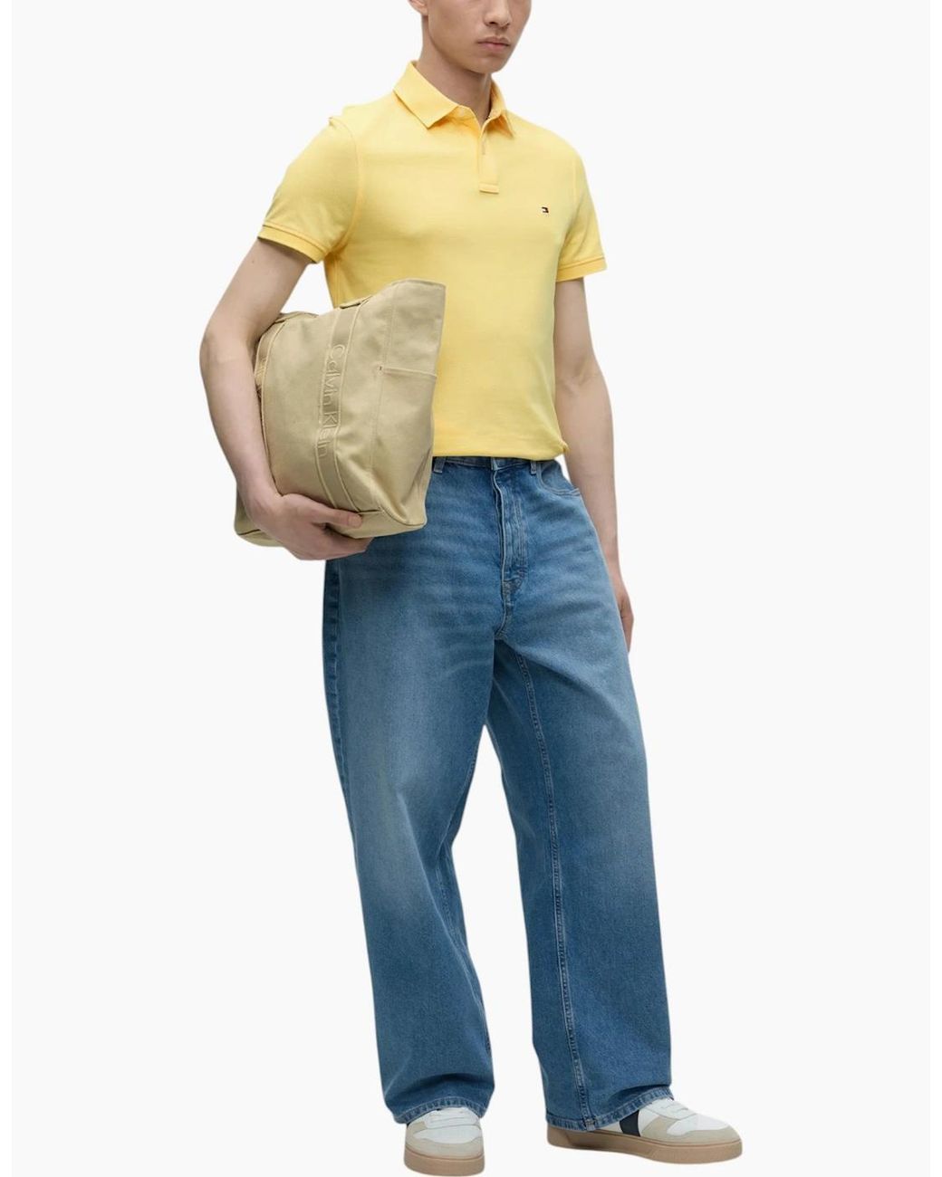 Tommy Hilfiger Yellow Polo Shirts Golf Top