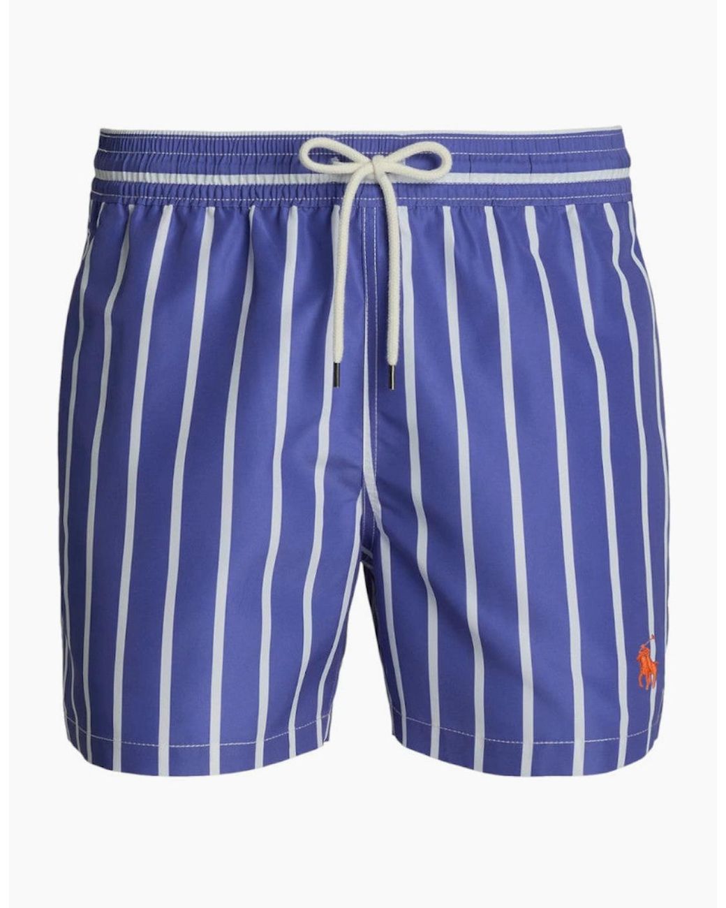 Polo Ralph Lauren Blue Wide Stripe Swim Shorts 002 for men