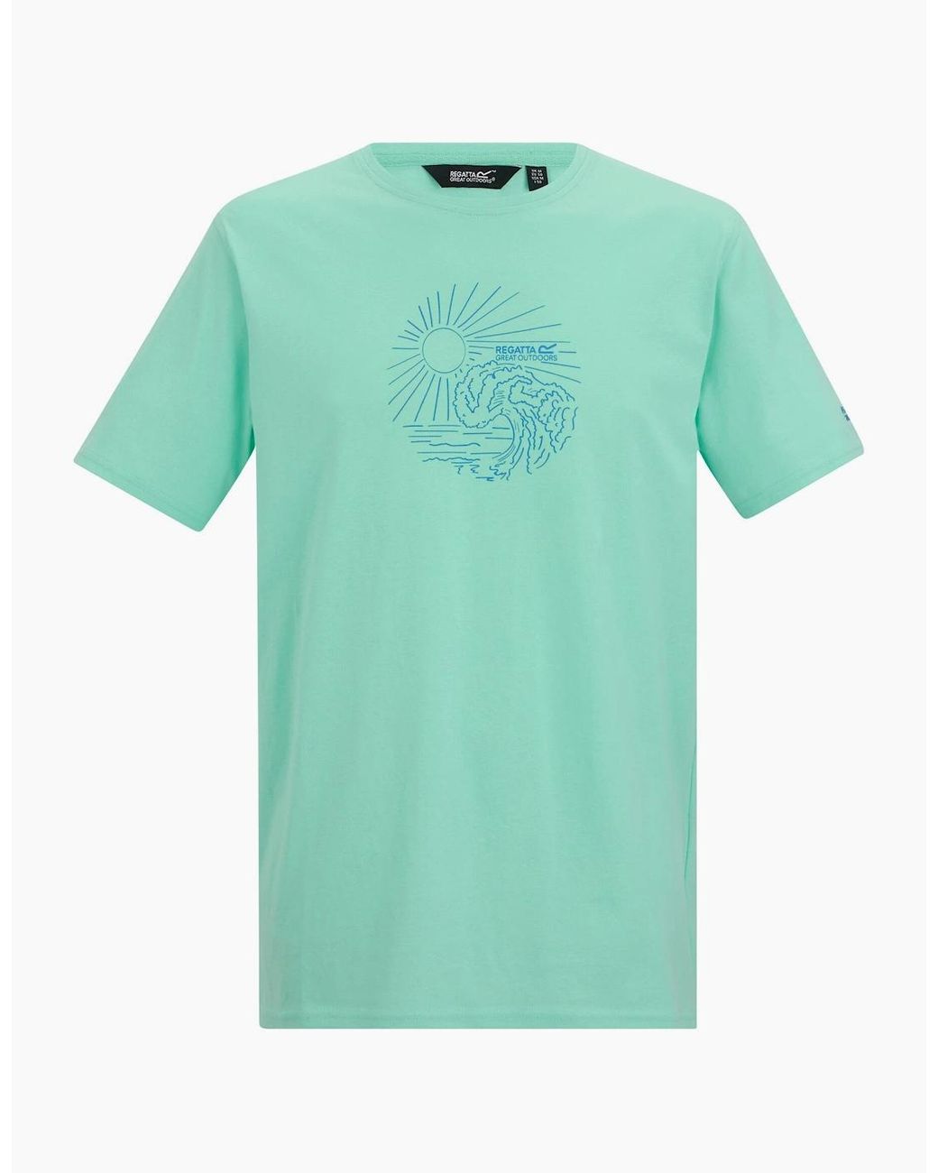 Regatta Green Cline Ix Sea Wave T-Shirt for men