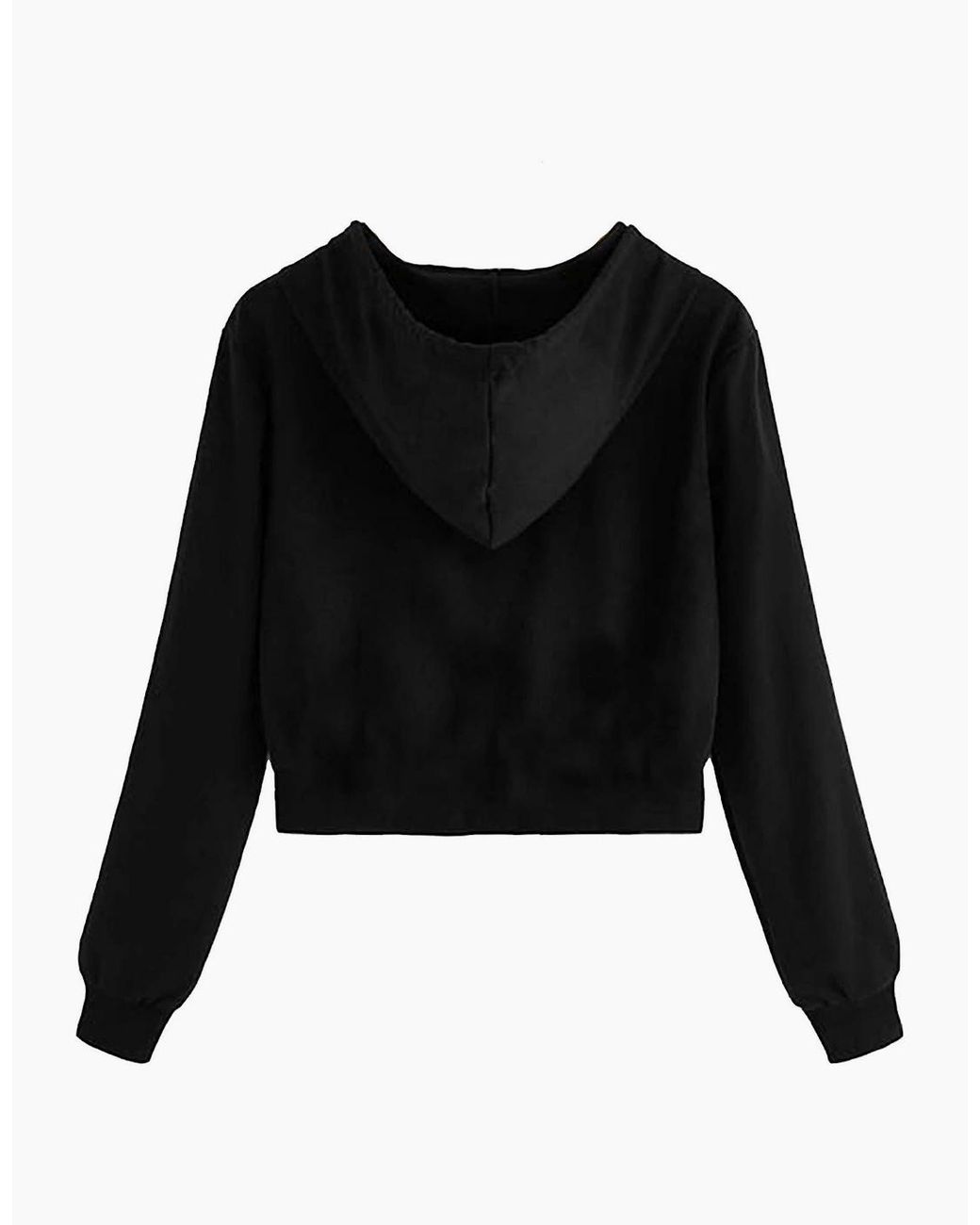 Miso Black Cropped Hoodie