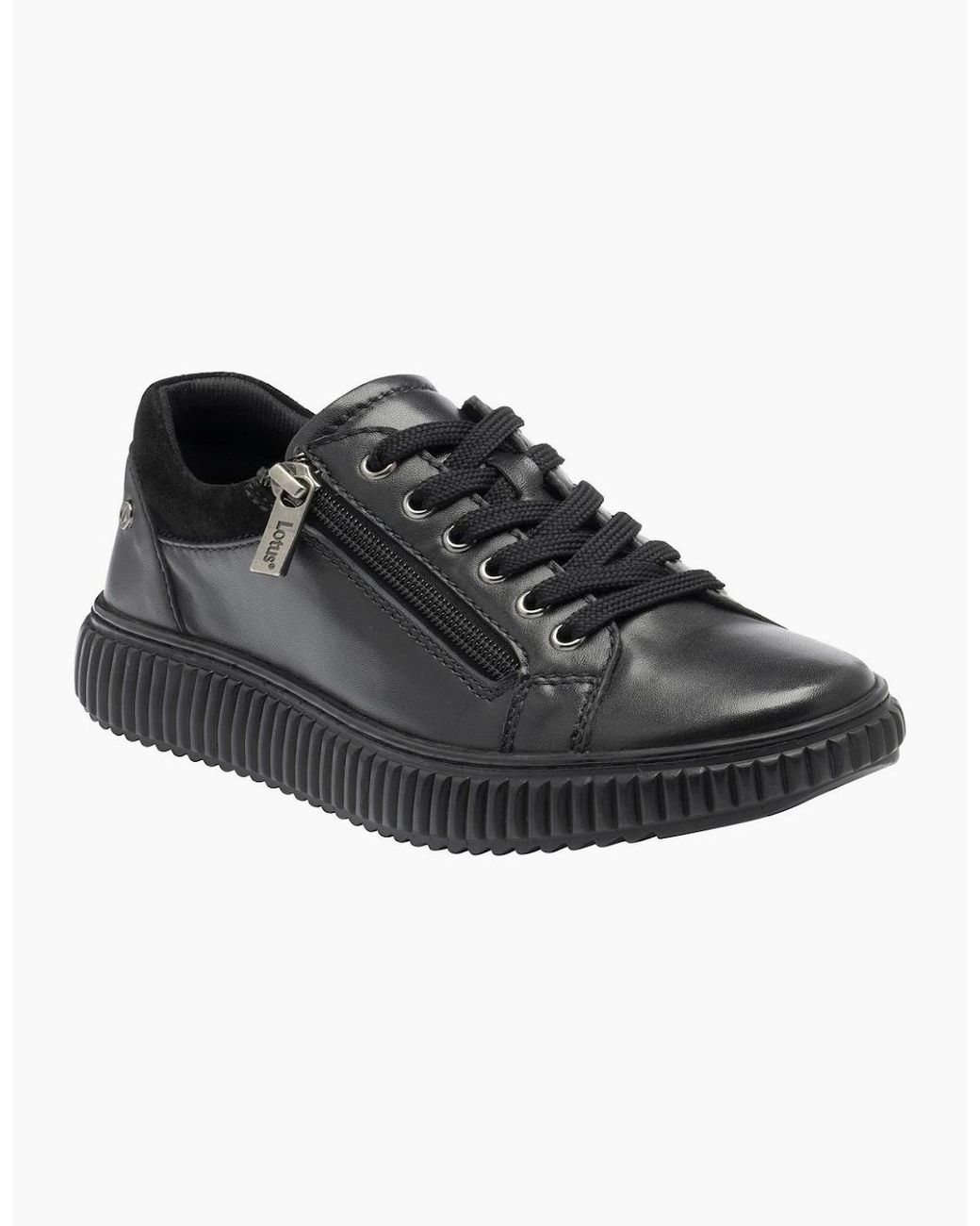 Lotus Black Juna Trainers