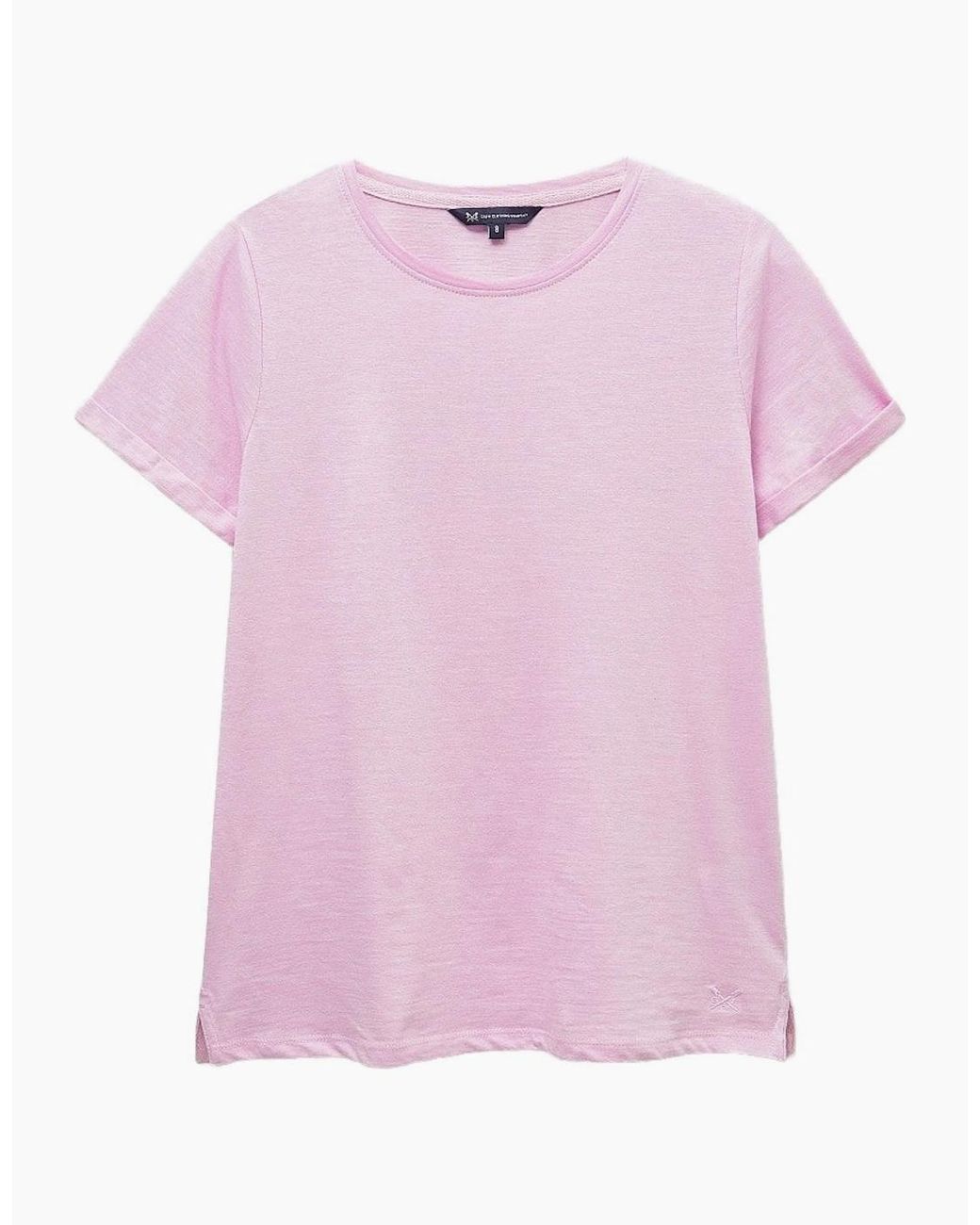 Crew Pink Perfect Crew Slub T-Shirt