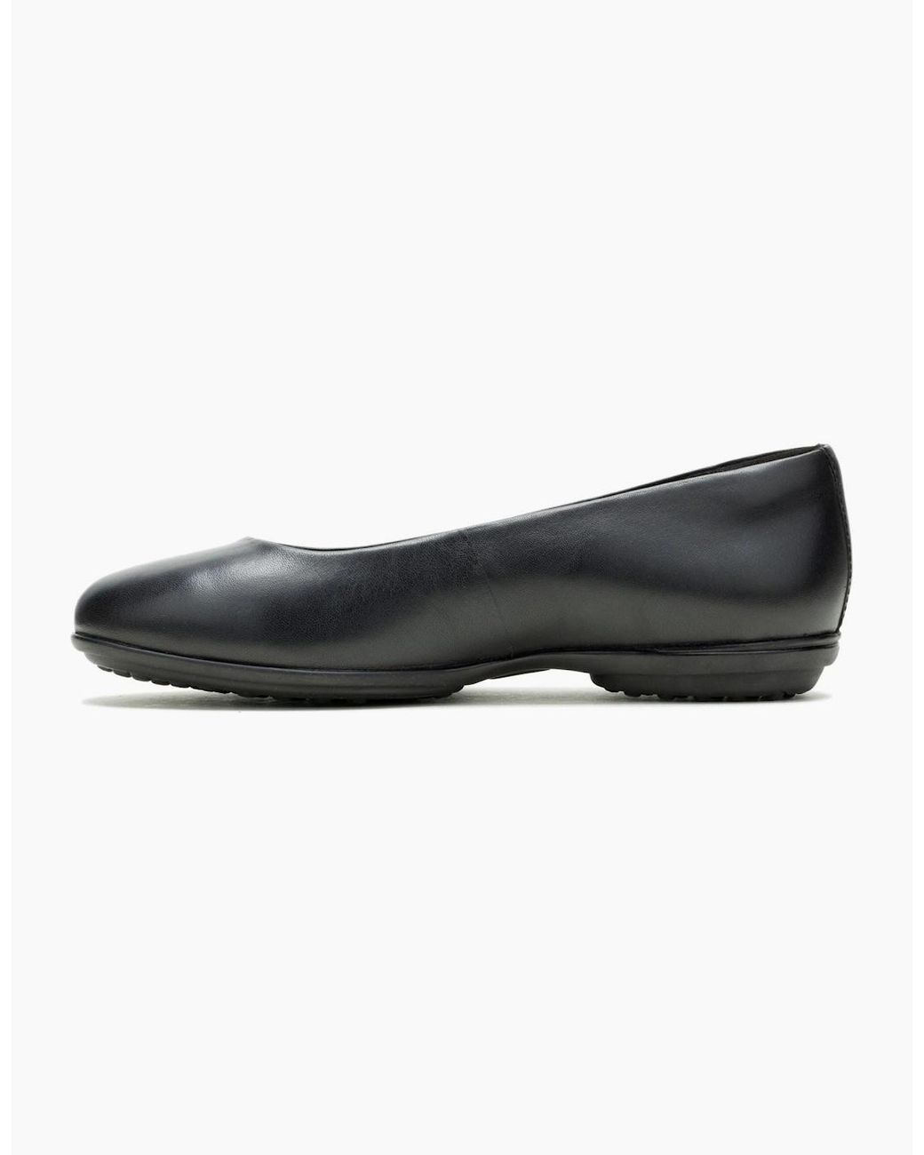 Hush Puppies Black Alice Flat Leather Standard Flats