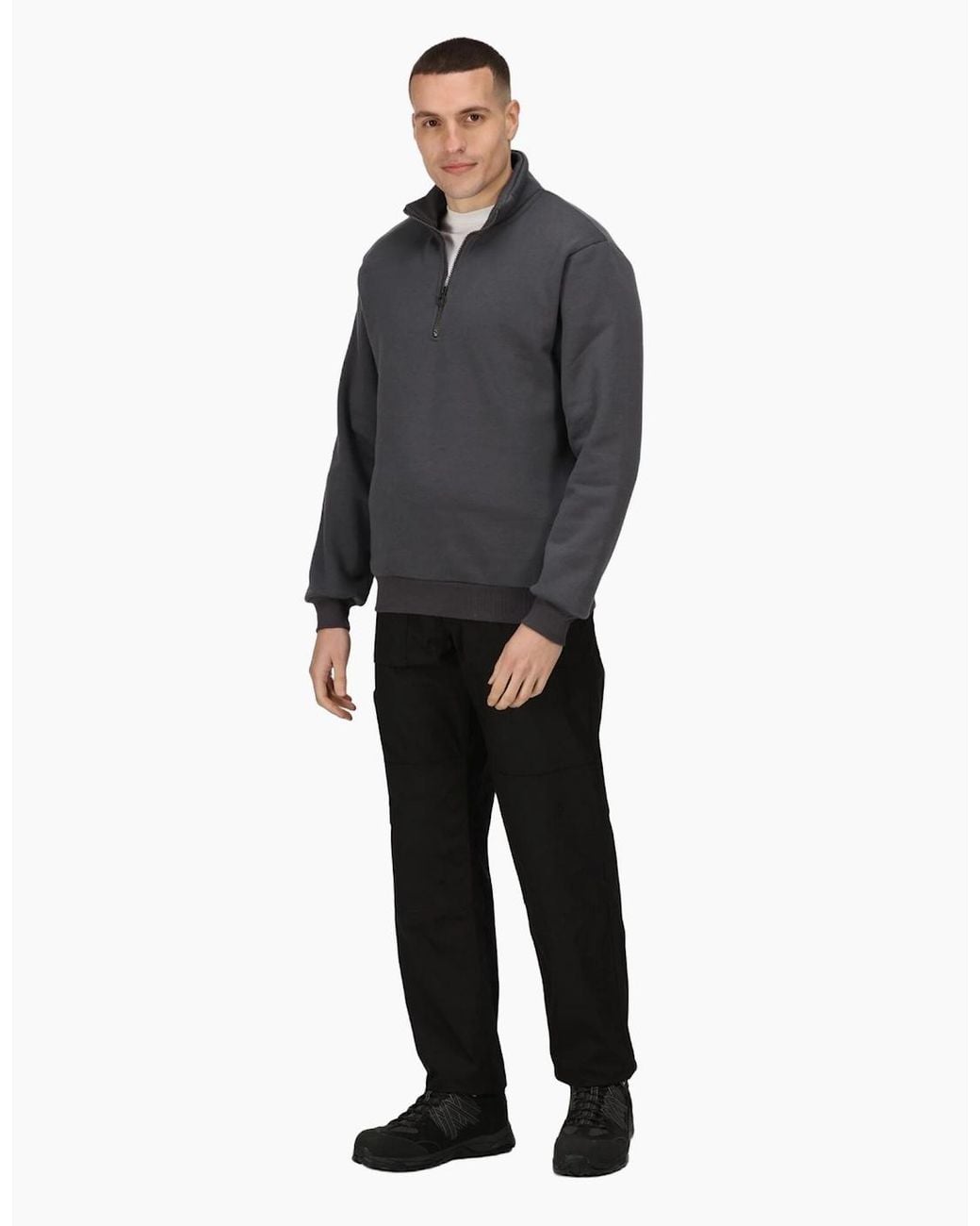 Regatta Gray Professional Quarter Zip Sweatshirt for men