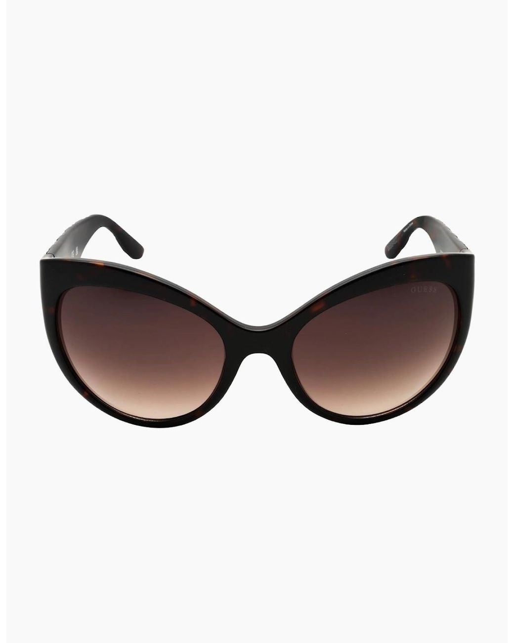 Guess Brown Dark Havana Frame Gradient Sunglasses