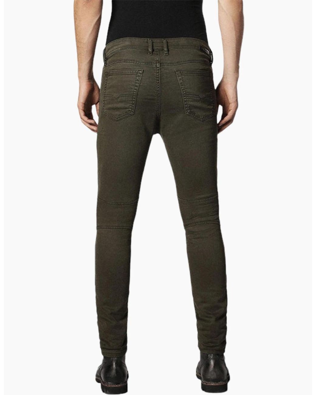 DIESEL Black Bakari Ne 0684T Denim Sweat Jogg Jeans Lyocell Slim Skinny for men