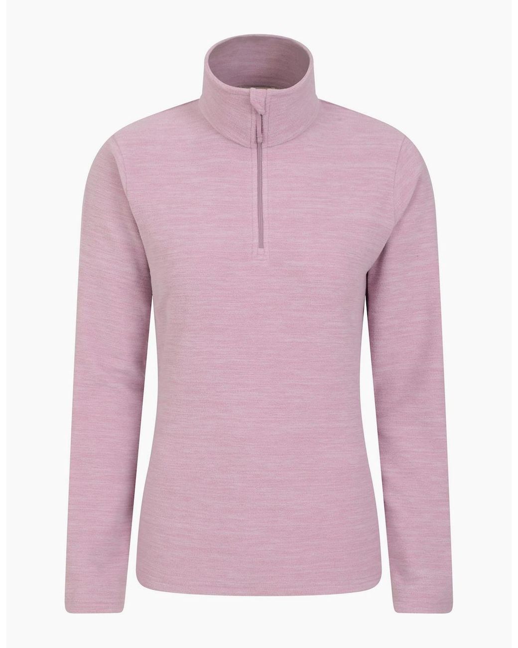 Mountain Warehouse Pink Ladies Snowdon Melange Fleece Top