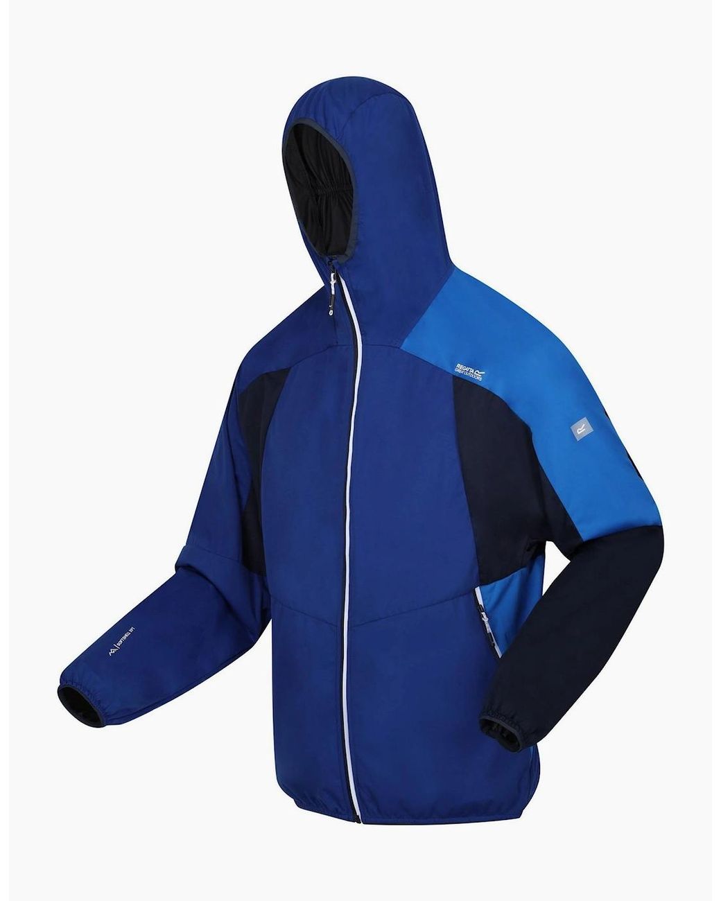 Regatta Blue Tarvos Vii Hooded Softshell Jacket With Zipped Pockets for men