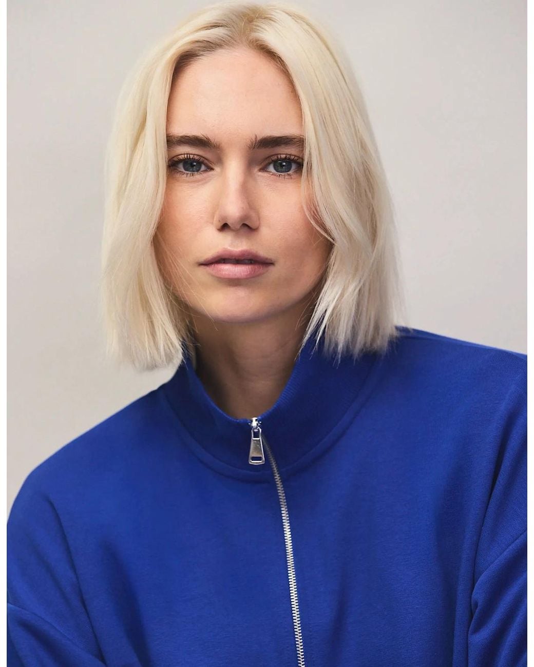 Ro&zo Blue Half-Zip Sweatshirt