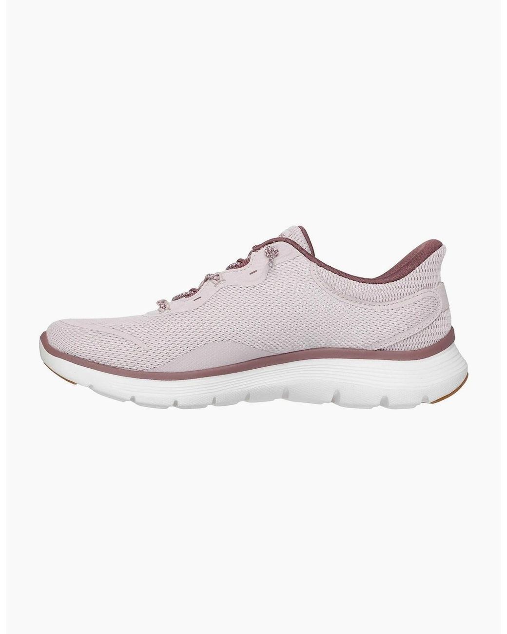 Skechers Gray Flex Appeal 5.0 Easy Breezy Textile Light Mauve Standard Trainers