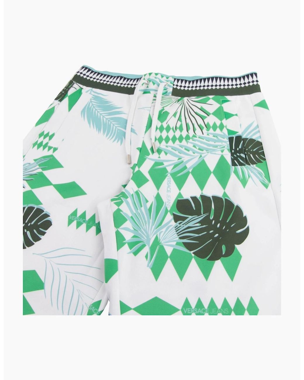 Versace Green Jeans Neoprene Optical Shorts for men
