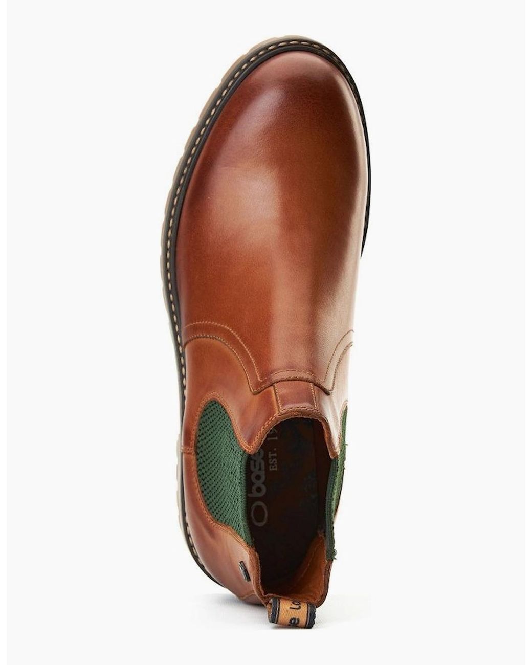 Base London Brown Zinc Chelsea Boots for men
