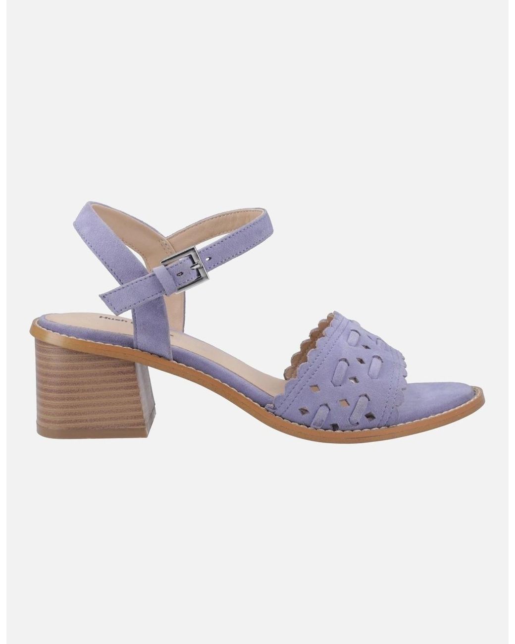 Hush Puppies Purple Lacie Suede Heels