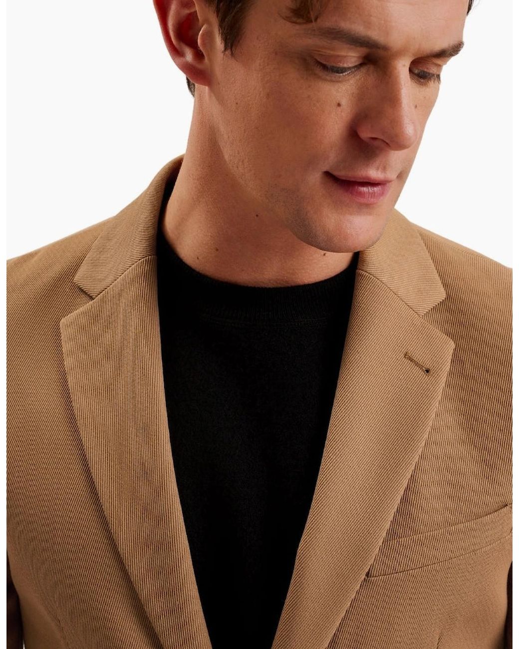 Ted Baker Brown Nalfanj Cavalry Twill Sb2 Tan Blazer Jacket for men