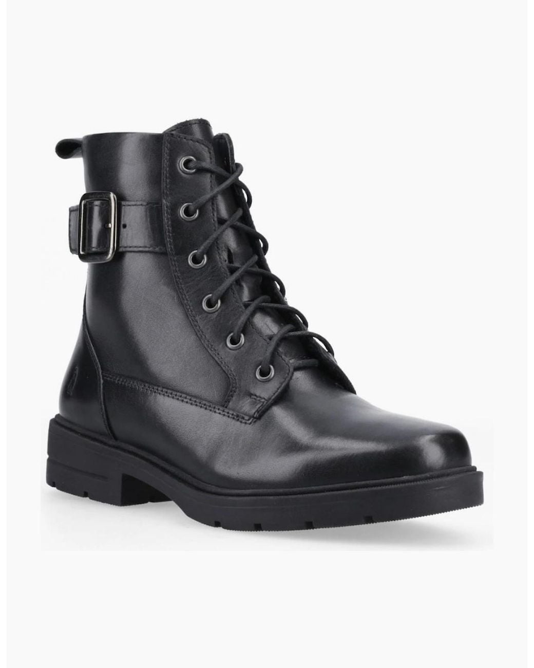 Hush Puppies Black Teagan Biker Boots