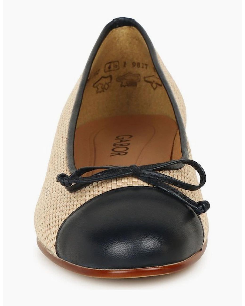 Gabor White Dulford Ballet Pumps