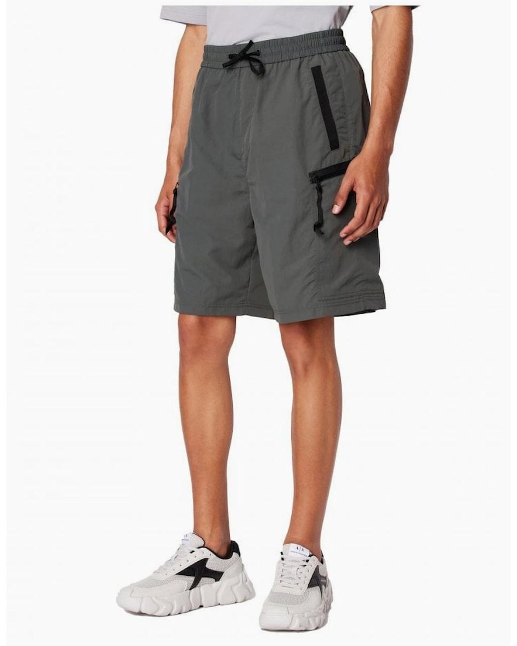 ARMANI EXCHANGE Gray Shorts Urban Chic for men