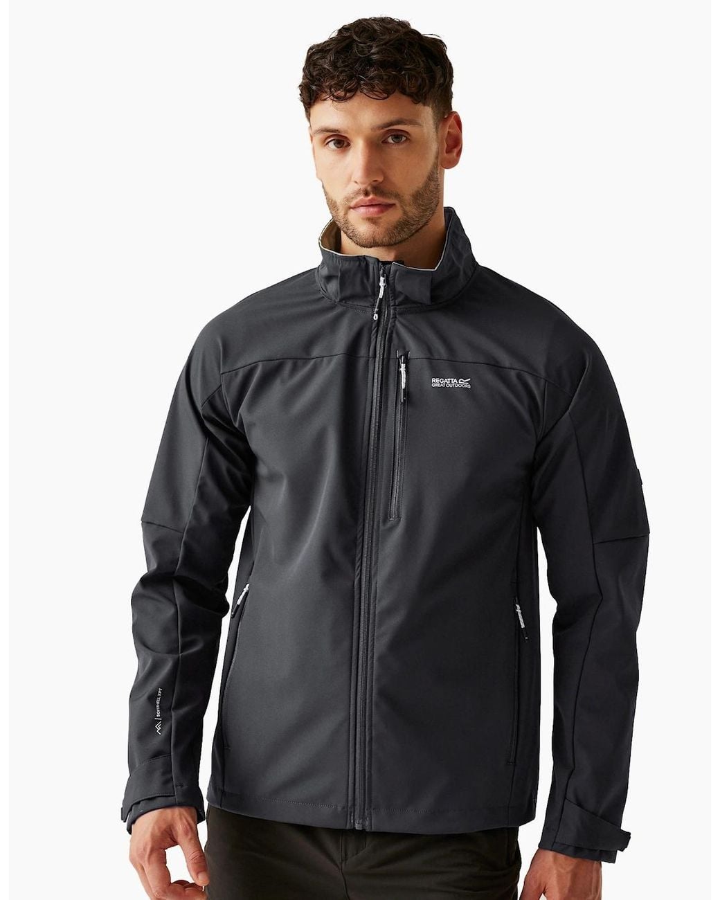 Regatta Gray Arana Waterproof Soft Shell Jacket for men