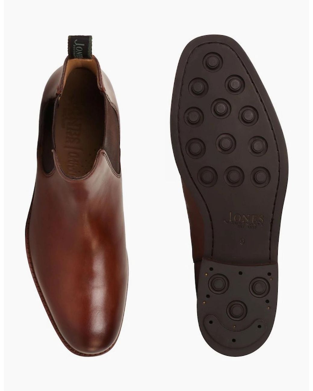 Jones Bootmaker Brown Deakin Chelsea Boots for men