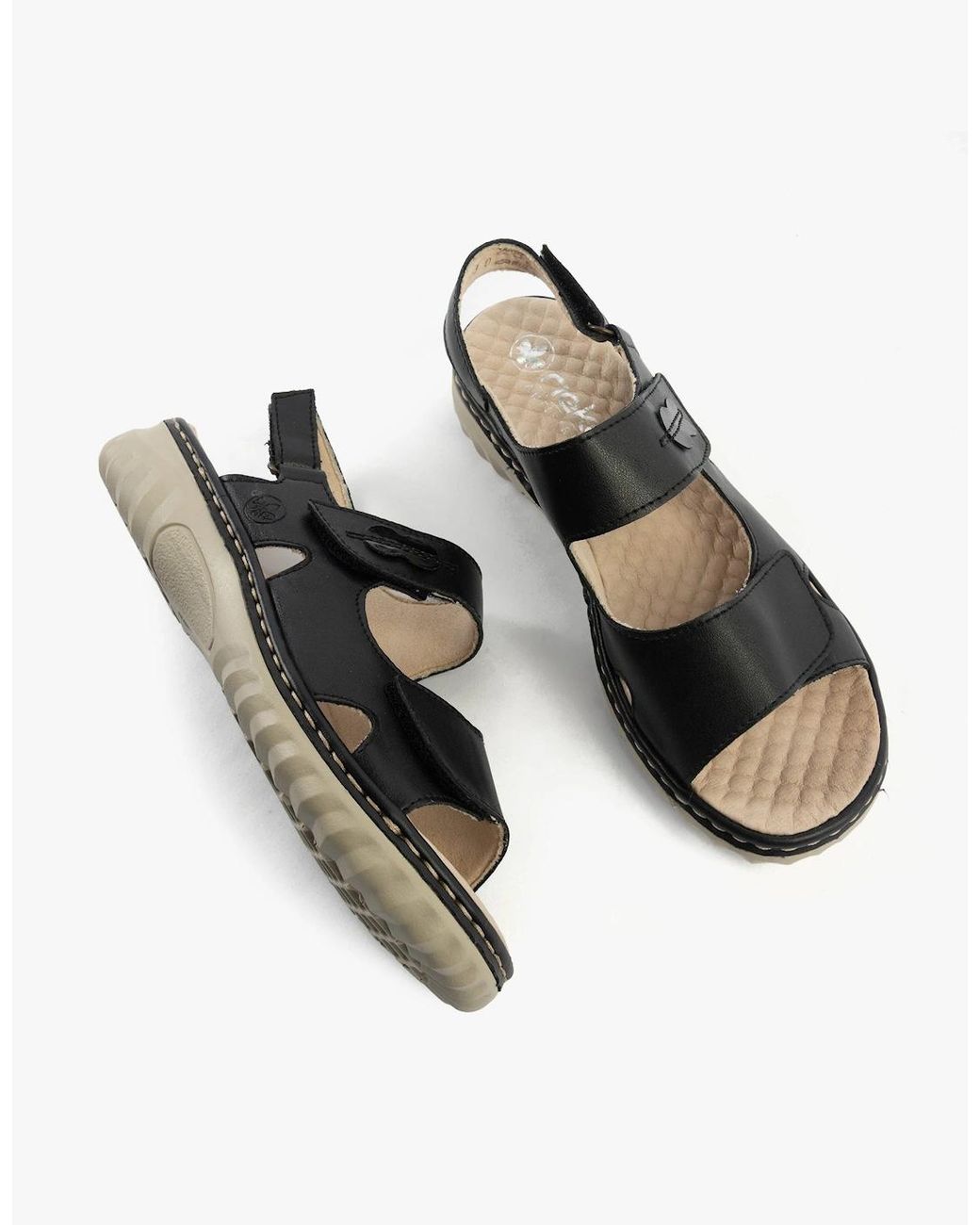 Rieker Black 60462-00 Sandals