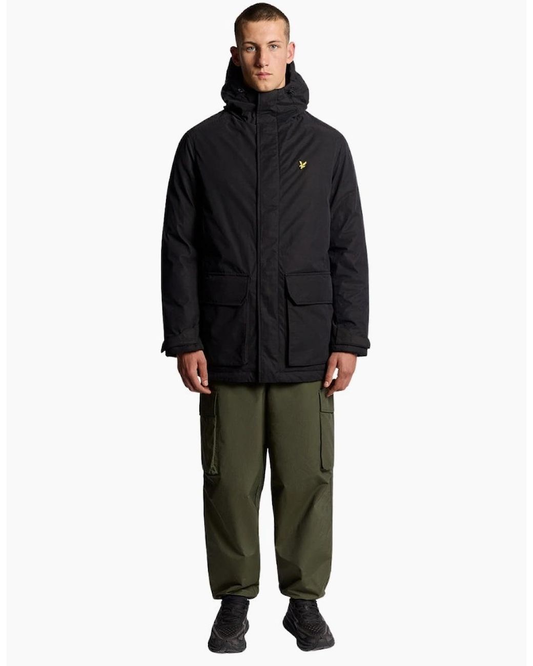 Lyle & Scott Gray Lyle & Scott Jet Membrane Parka for men