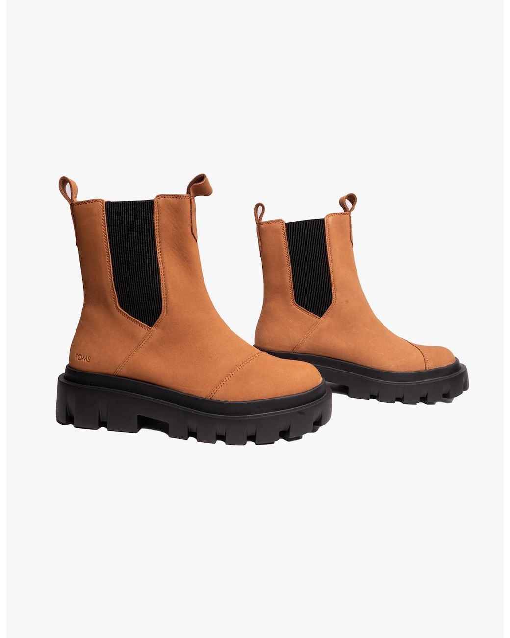 TOMS Brown Rowan Boots Tan