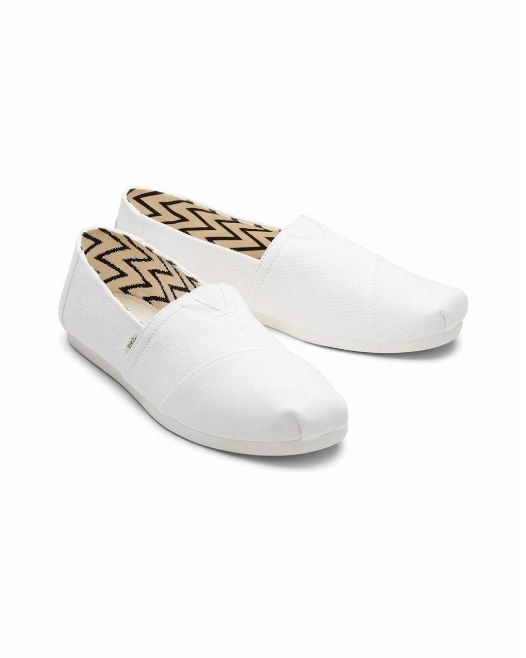 TOMS White Alpargata 100% Cotton Espadrilles for men