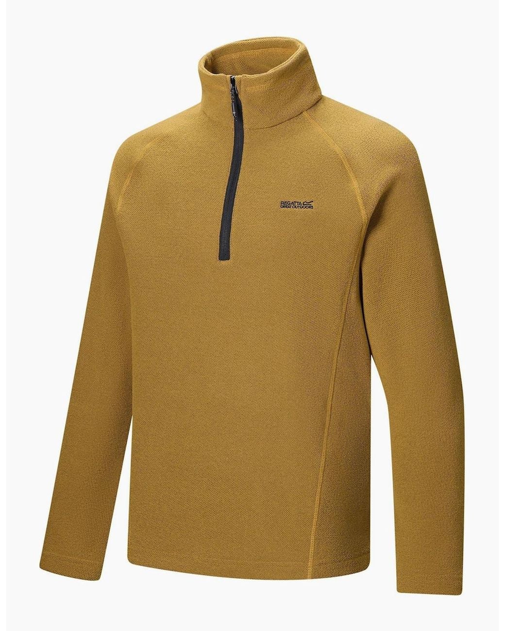 Regatta Brown Great Outdoors Kenger Half Zip Honeycomb Fleece for men