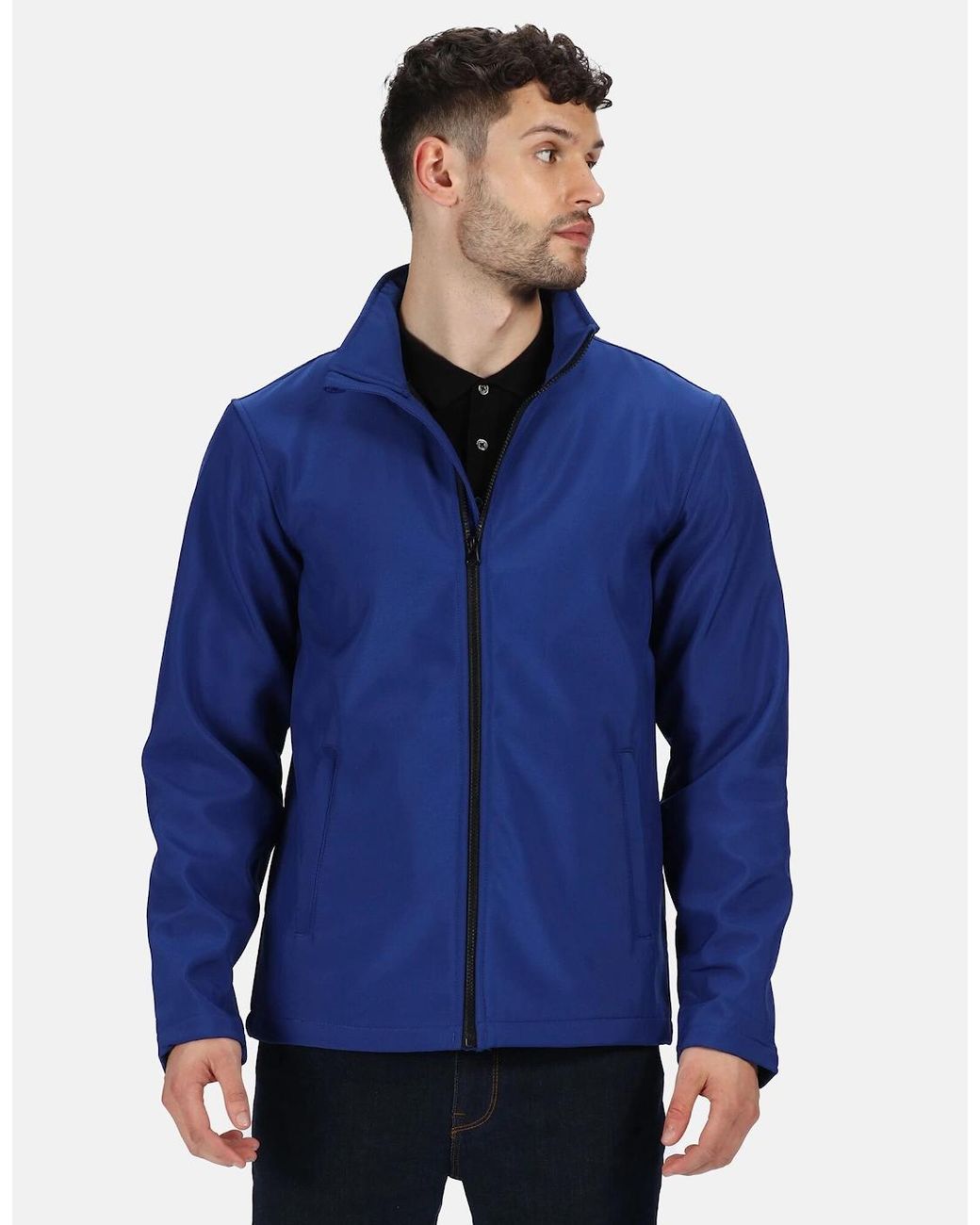 Regatta Blue Standout Ablaze Printable Soft Shell Jacket for men