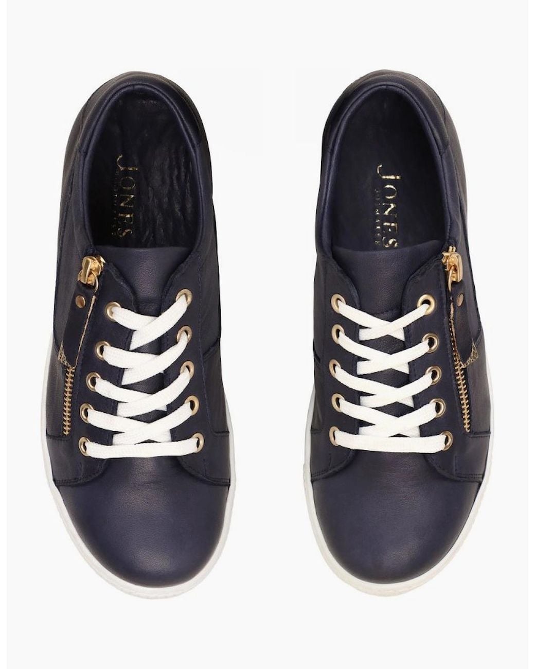Jones Bootmaker Blue Padova Wide Trainers
