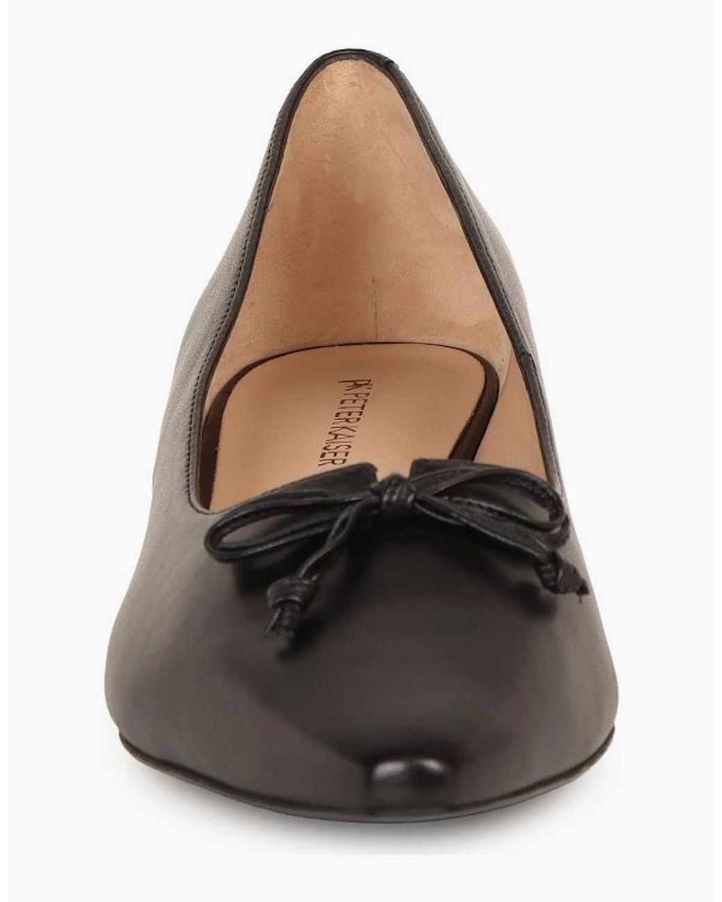 Peter Kaiser Black Napoli Bow Court Shoes