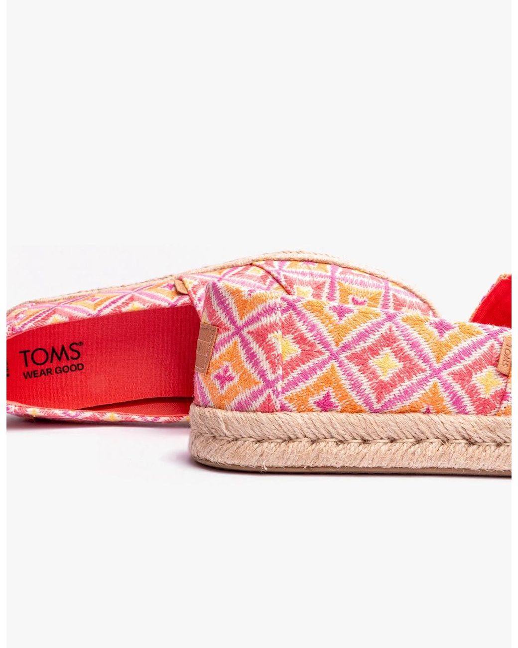 TOMS Pink Alpargata Rope 2.0 Espadrilles Shell