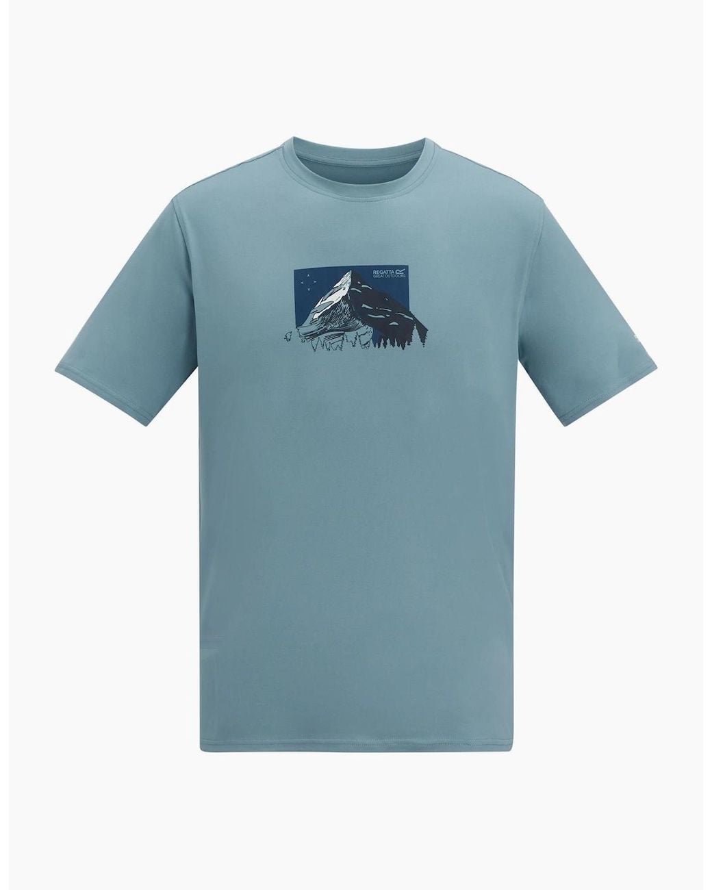 Regatta Blue Fingal Mountain Range T-Shirt for men