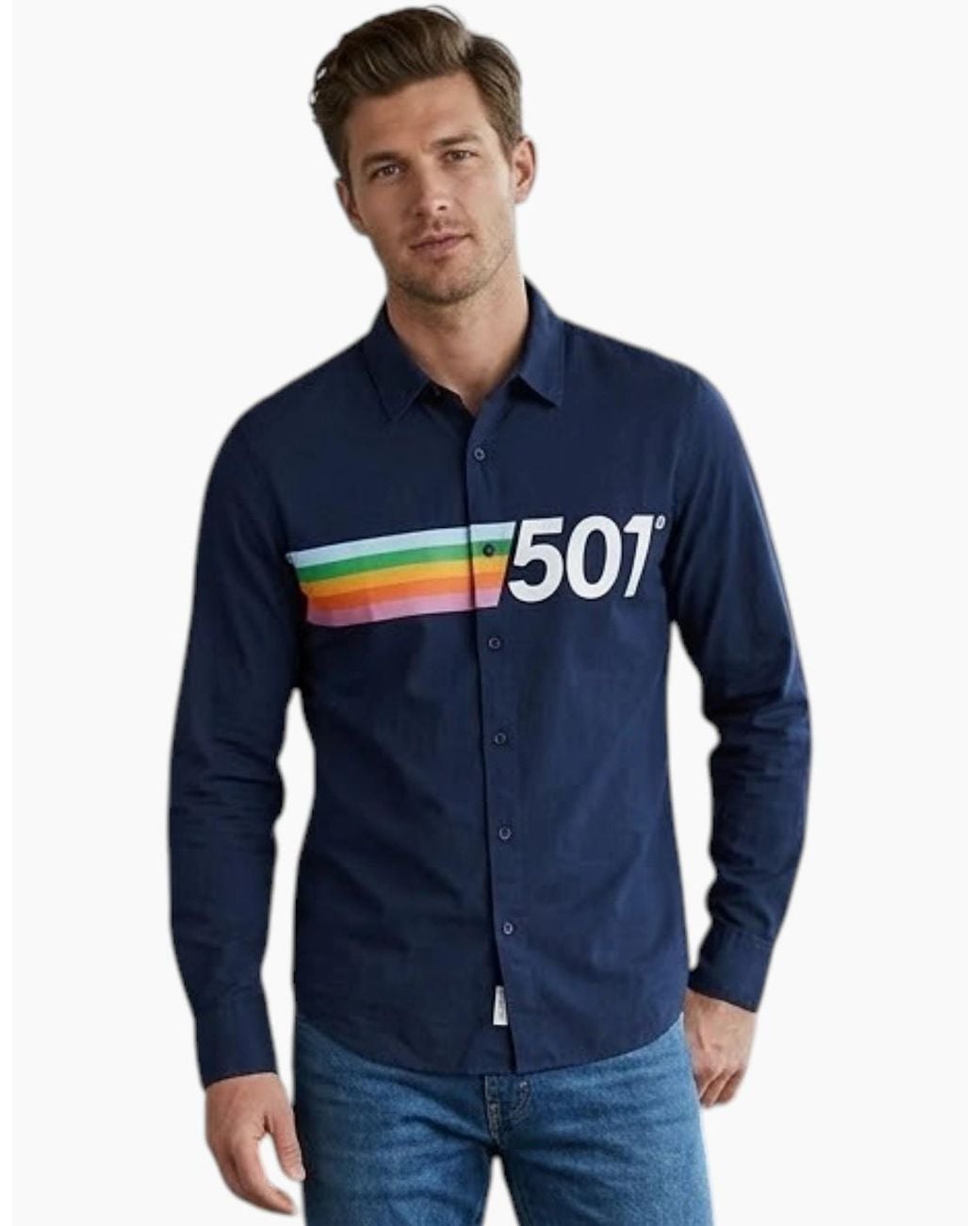 Levi's Blue Levi's Shirts Cotton Long Sleeve Summer Shirt for men