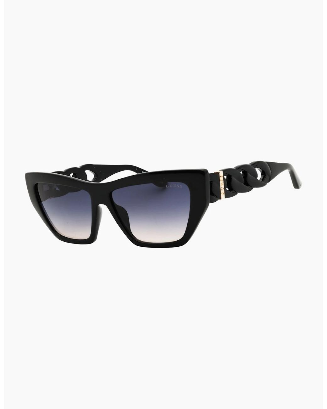 Guess Blue Chained Legs Shiny Sunglasses
