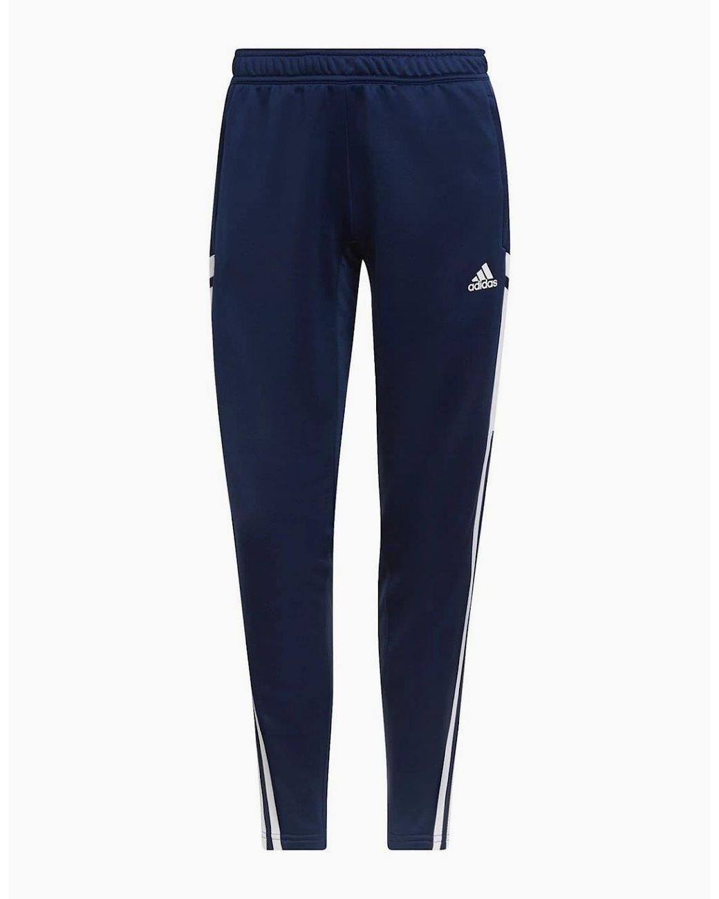 Adidas Blue Con22 Solid Patterned Slim Track Pants