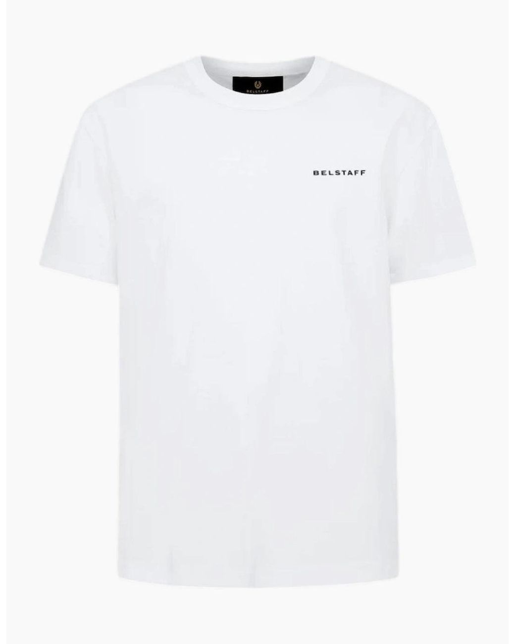 Belstaff White Border T-Shirt A1-26 for men