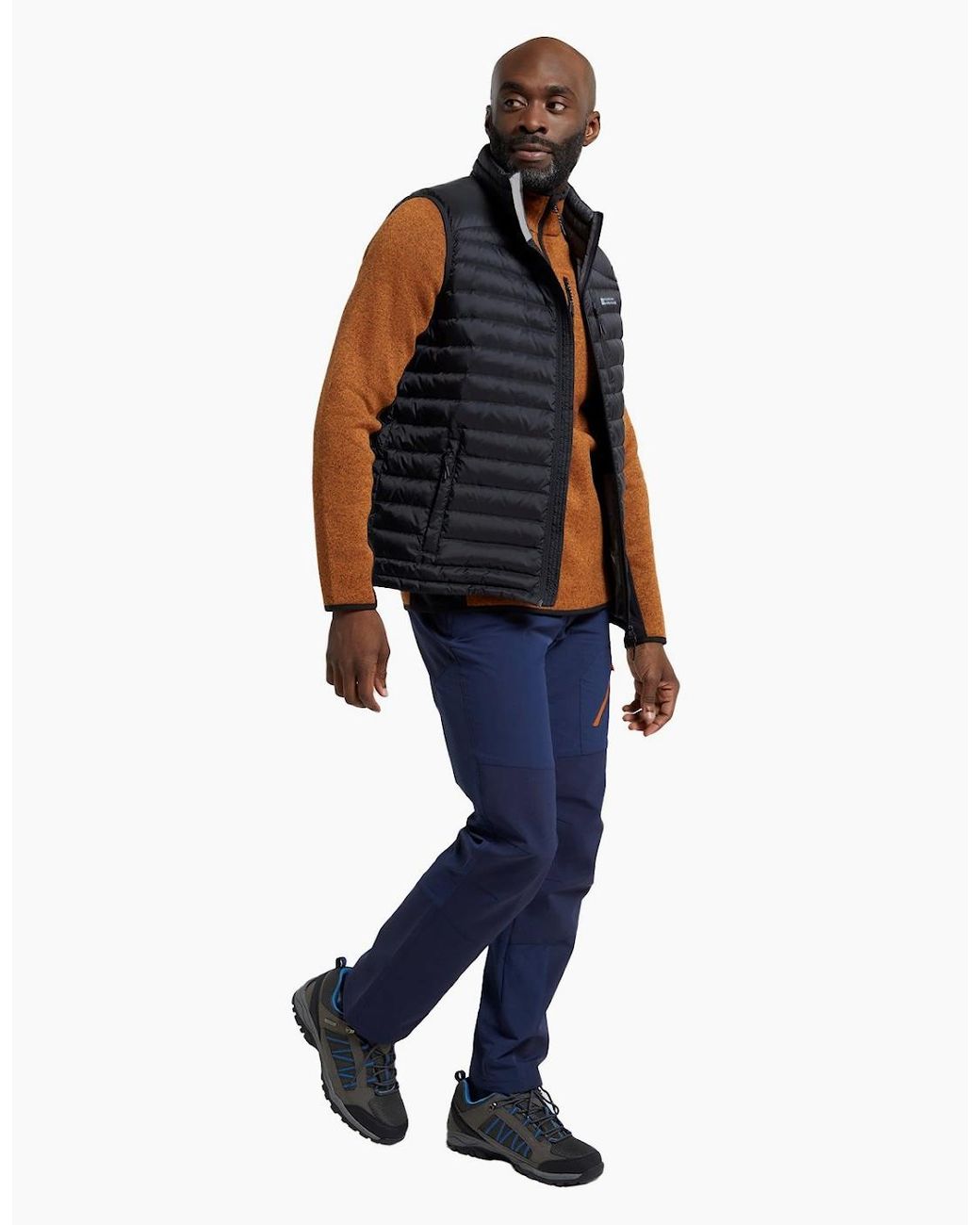 Mountain Warehouse Black Henry Ii Extreme Padded Gilet for men