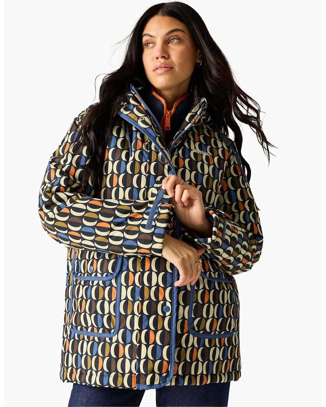 Regatta Black Ladies Orla Kiely Oval Insulated Waterproof Jacket