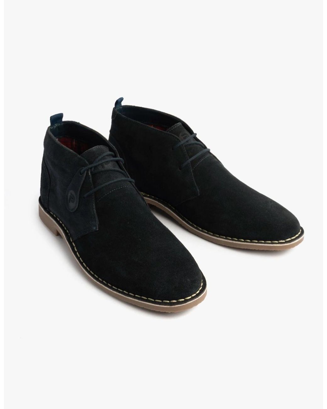 Popps Black Vespa Desert Boots