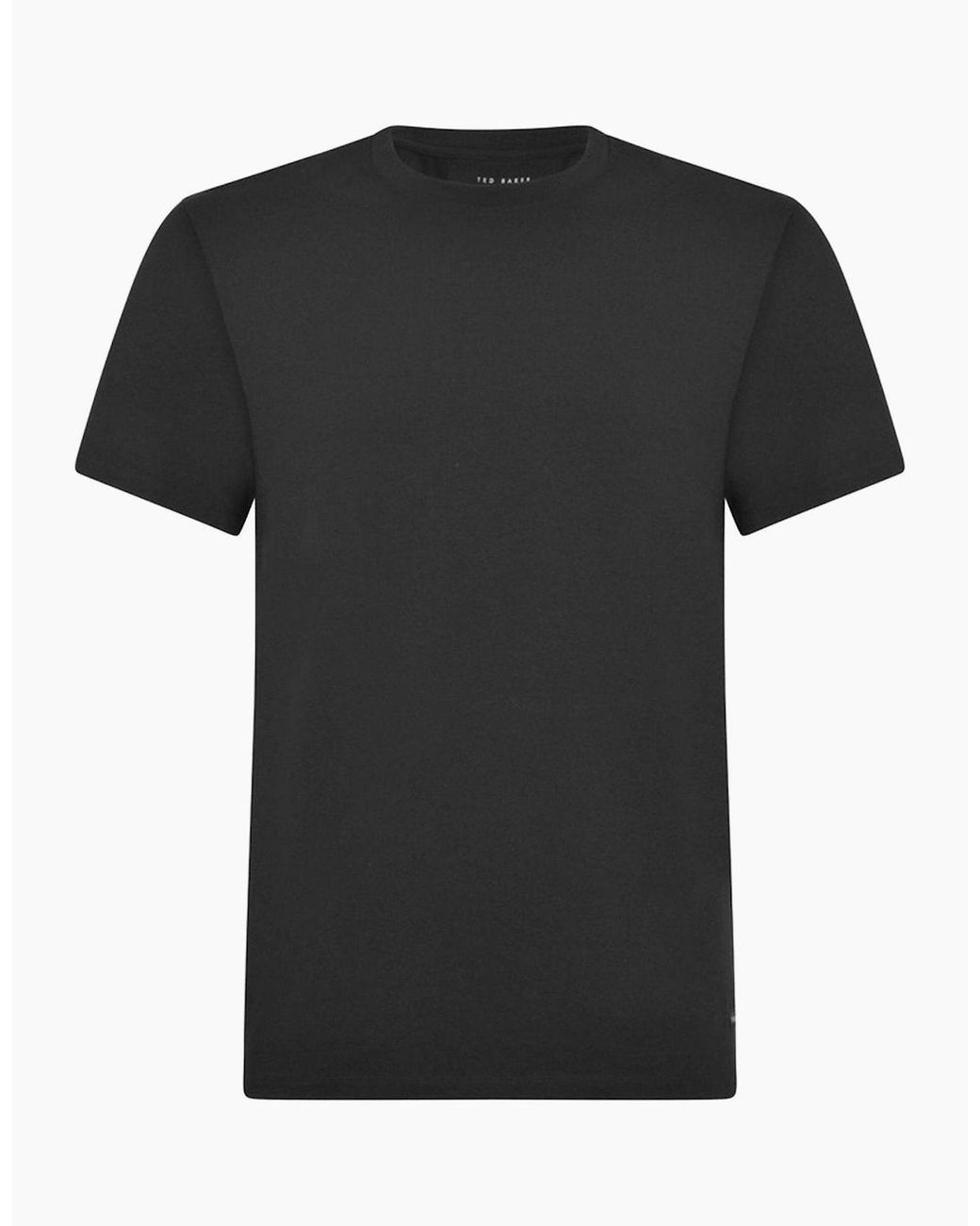 Ted Baker Black Cotton Stretch 3-Pack Crew-Neck T-Shirts for men