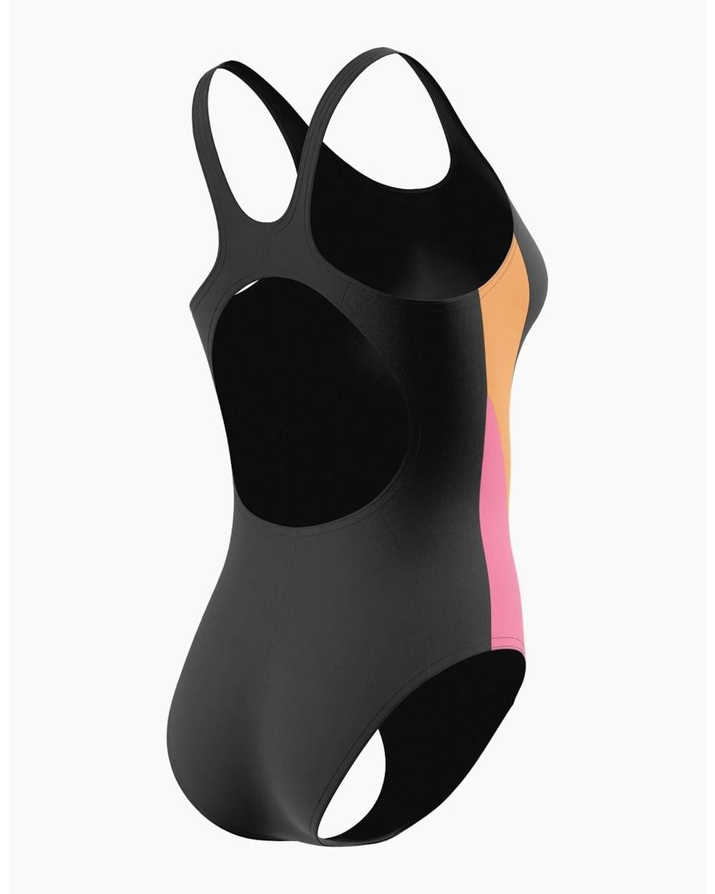 Speedo Black Ladies Splice 2.0 Colour Block One Piece Swimsuit