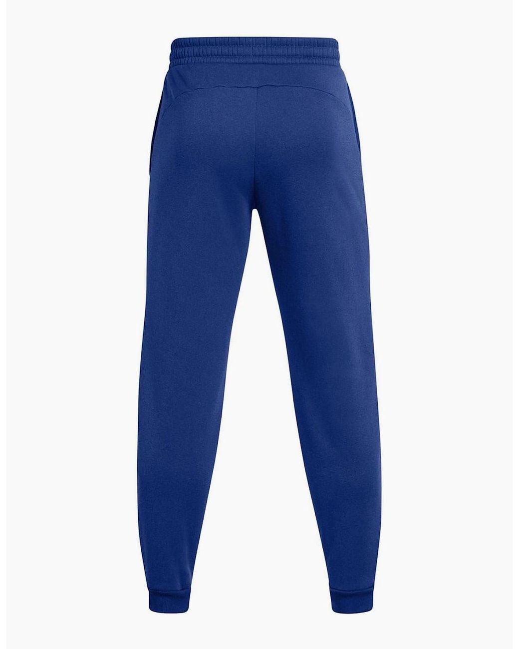 Under Armour Blue Fleece Pro Joggers Solid Patterned for men