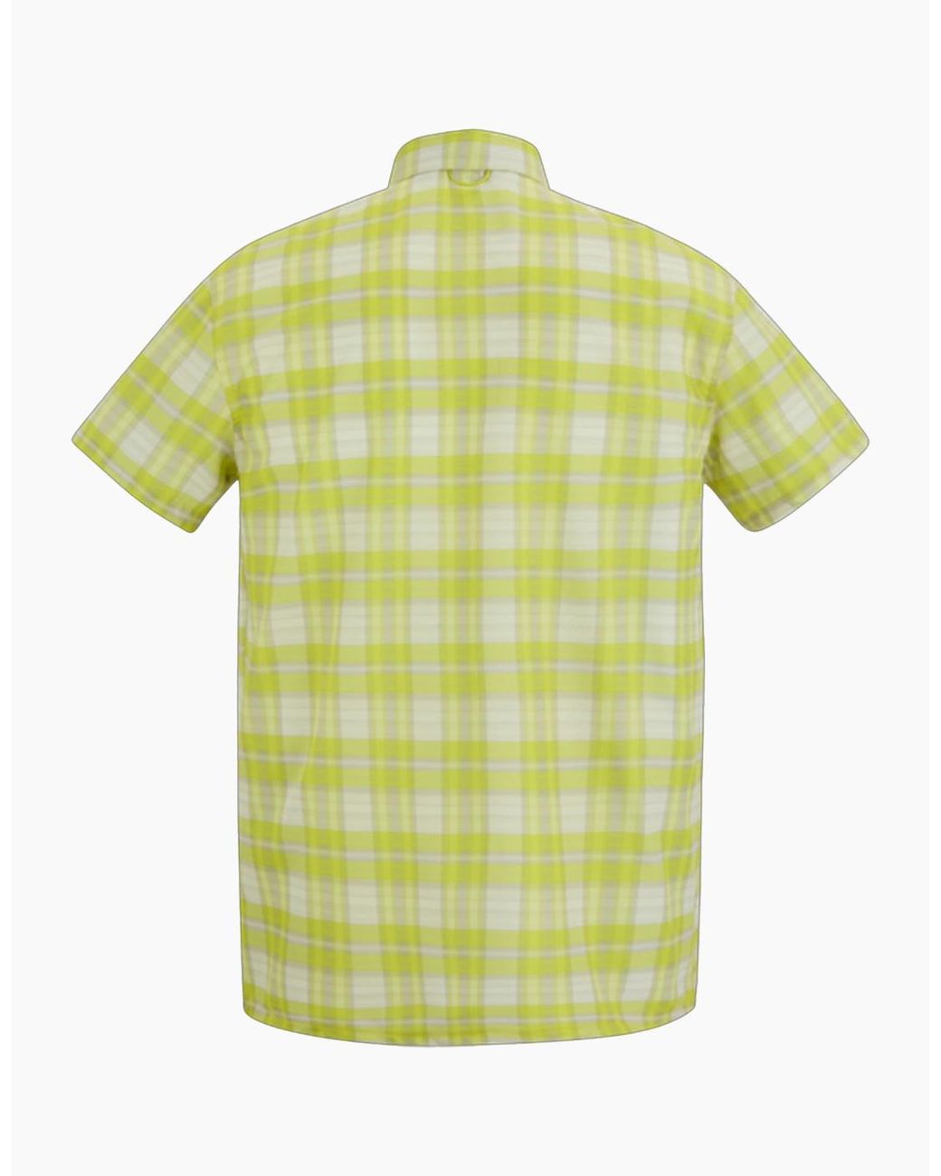 Regatta Green Checked Insect Repellent Short-Sleeved Travel Shirt for men